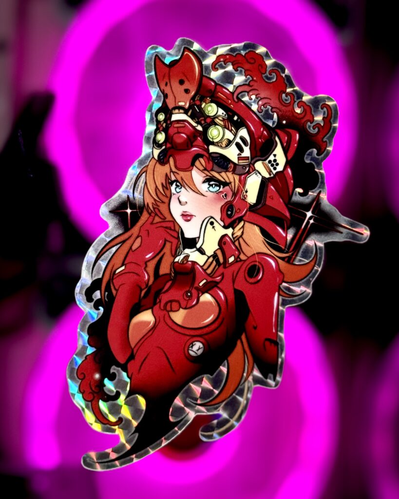 Asuka Evangelion Sticker